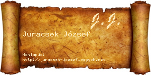 Juracsek József névjegykártya