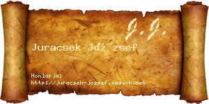 Juracsek József névjegykártya