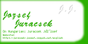 jozsef juracsek business card